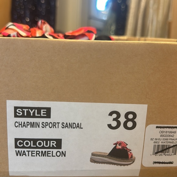 #145/33❤️ BRAND NEW IN BOX FREE PEOPLE CHAPMIN SPORTS SANDALS IN WATERMELON - Picture 11 of 11